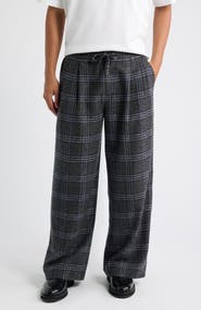 KROST Relaxed Plaid Drawstring Pants