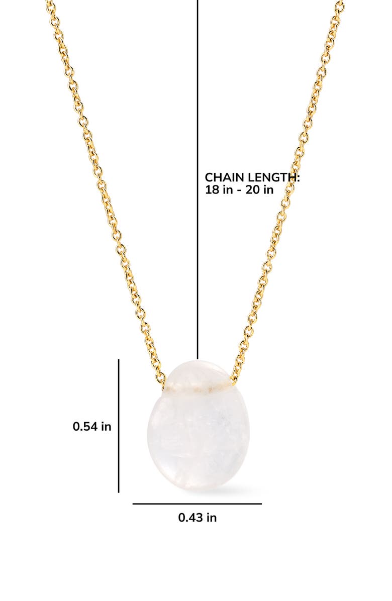 Ana Luisa Pebble Mini Pendant Necklace, Alternate, color, Gold / Clear