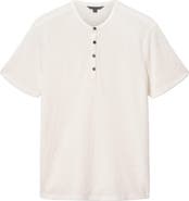 John Varvatos Egon Texture Knit Short Sleeve Henley