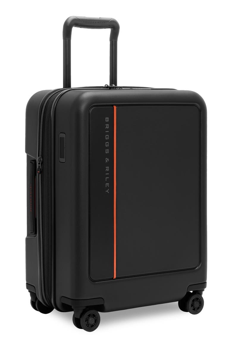 ZDX Global 21 Inch Hardside Carry-On Suitcase, Alternate, color, BLACK