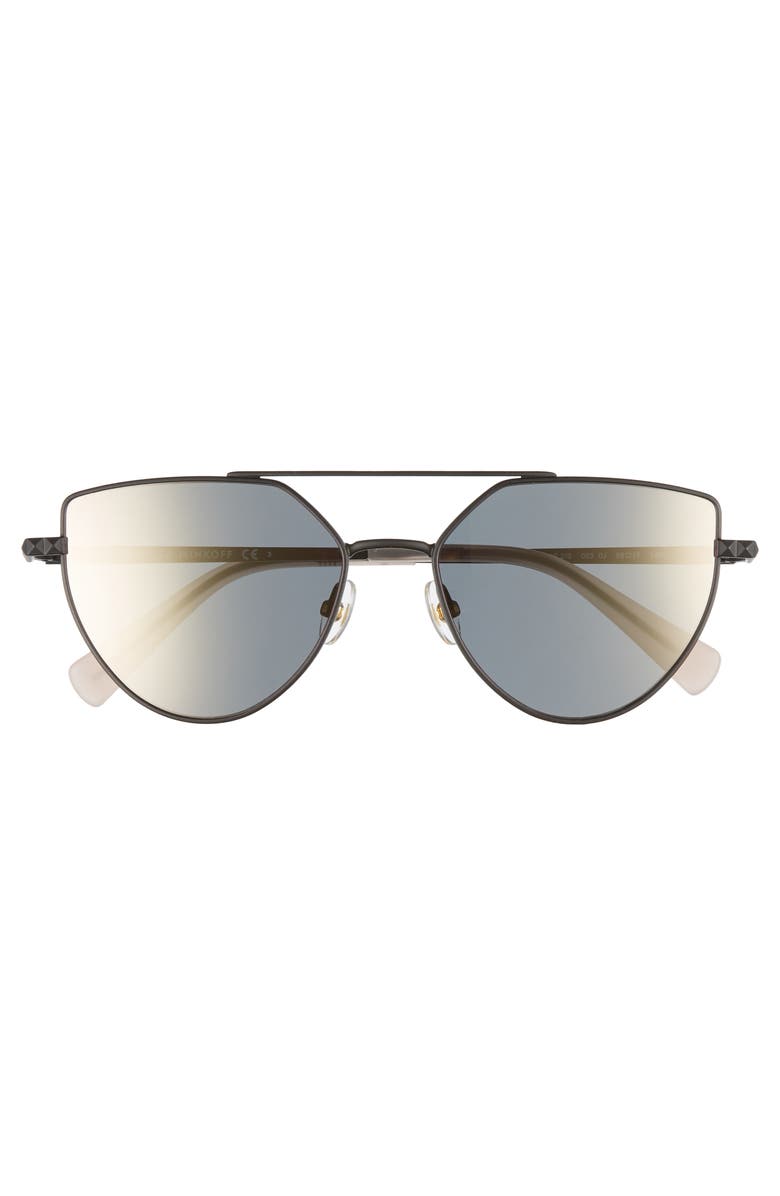 Rebecca Minkoff Stevie2 55mm Aviator Sunglasses, Alternate, color, 