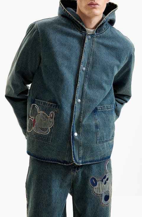 Mickey Mouse Hooded Denim Jacket