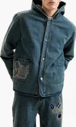 Desigual Mickey Mouse Hooded Denim Jacket