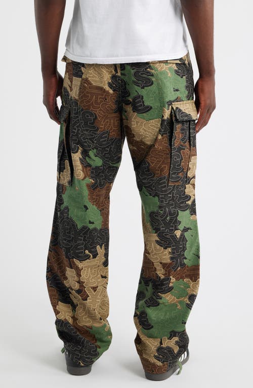 Icecream Big Block Currency Camo Cargo Pants In Multi