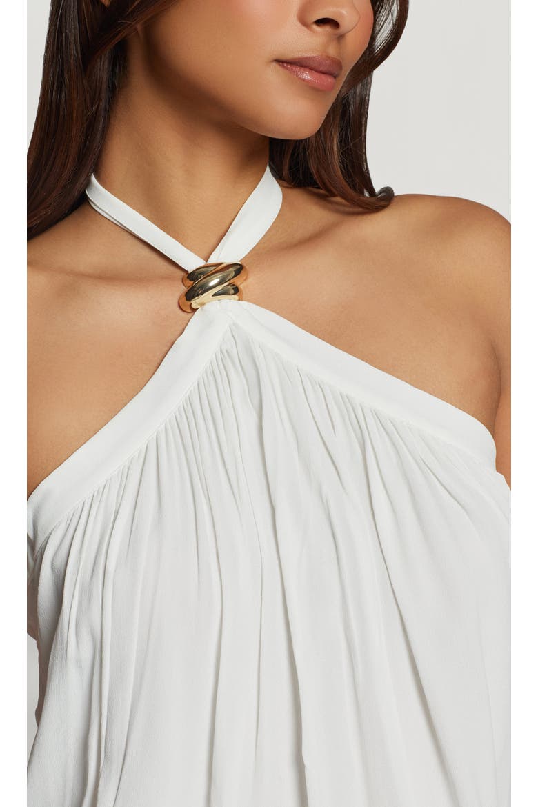 Chelsea Halter Blouse, Alternate, color, White