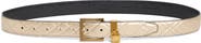 Kurt Geiger London 30mm Metallic Quilted Leather Belt
