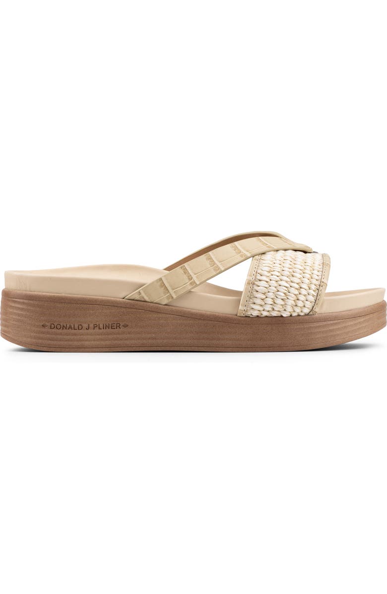 Donald Pliner Farrahst Platform Wedge Sandal, Alternate, color, Almond