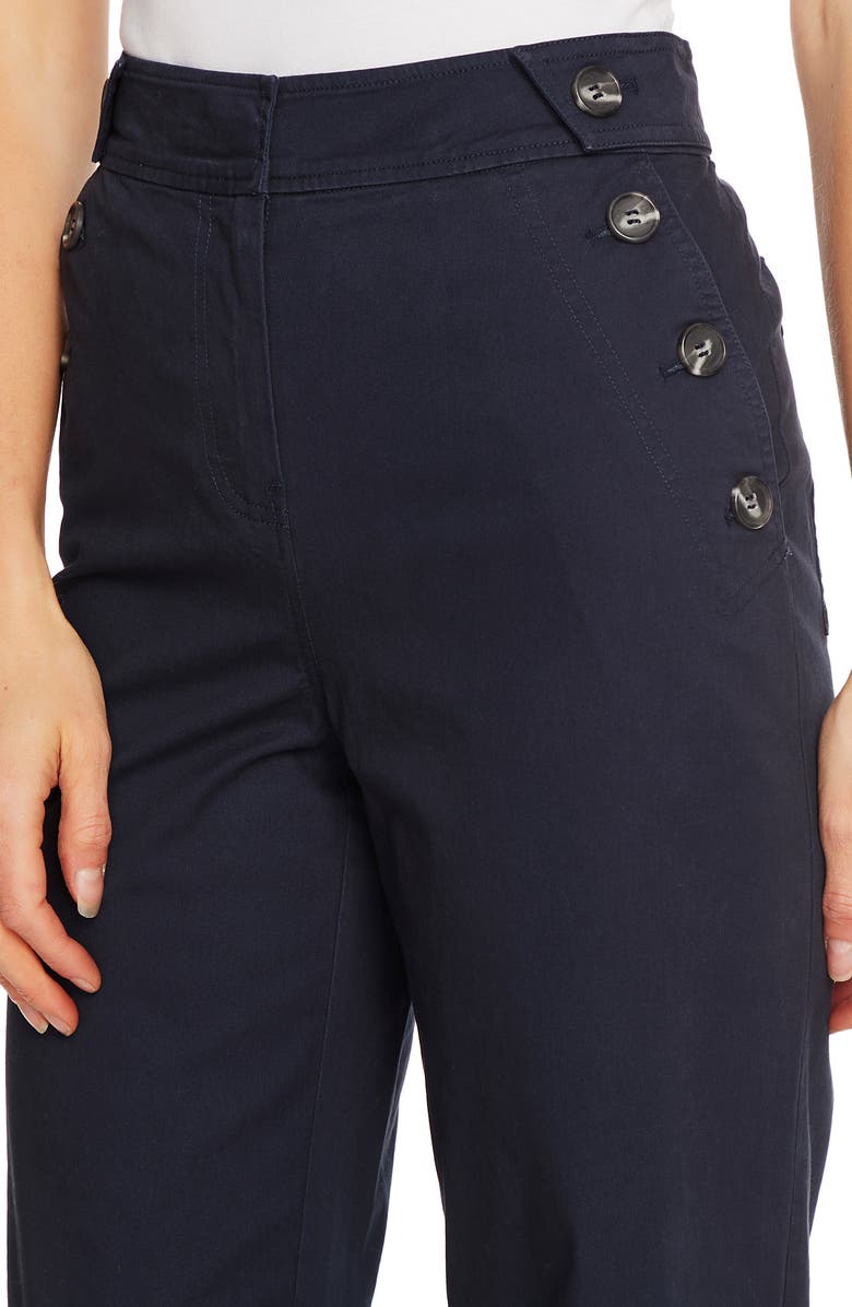 CeCe Stretch Twill Sailor Pants, Alternate, color, 