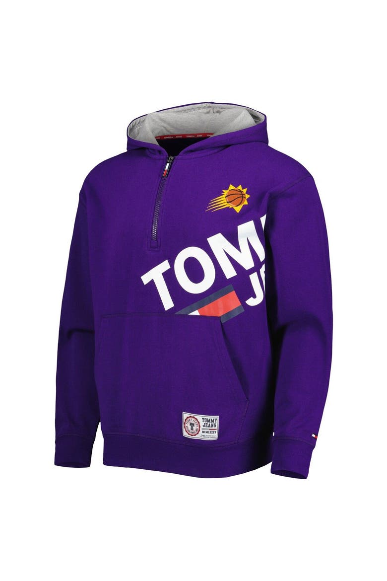 Men's Tommy Jeans Purple Phoenix Suns Bernard Half-Zip Hoodie, Alternate, color, Purple