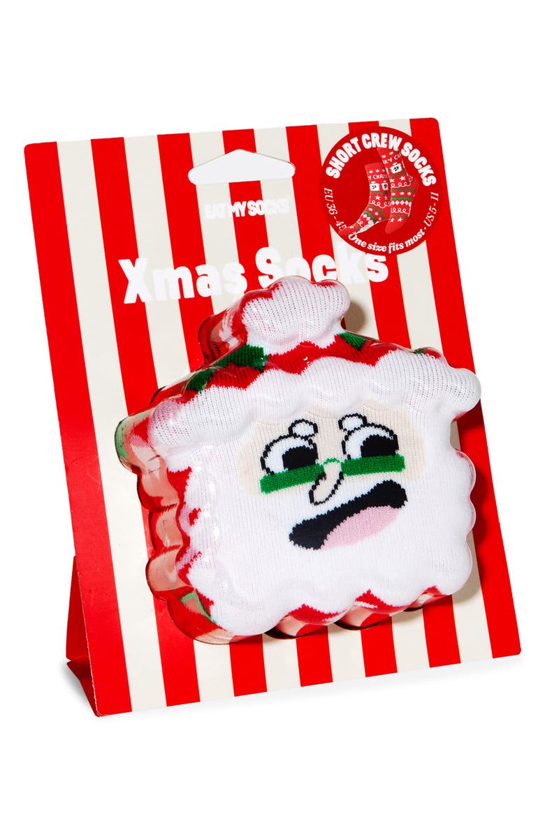 doiy Xmas Santa Crewnecks, Alternate, color, Red