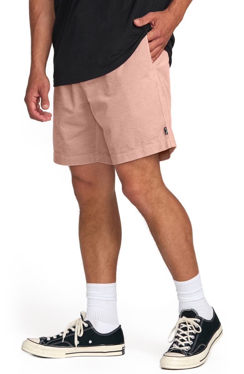 Billabong Larry Layback Cotton Corduroy Shorts, Alternate, color, Dusty Pink