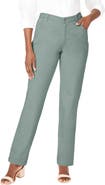 Jessica London Classic Cotton Denim Straight-Leg Jean