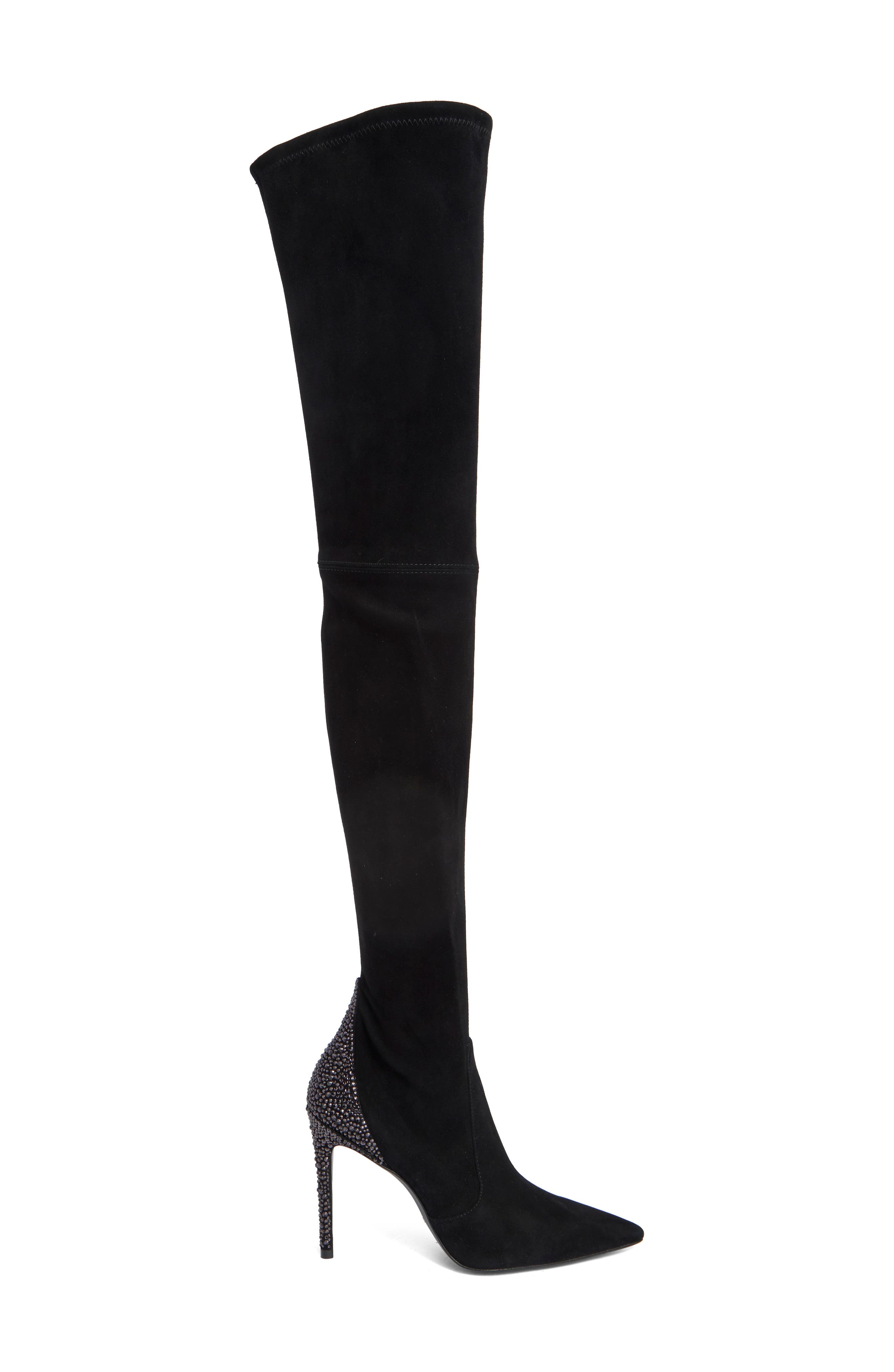 Ultrastrt Royle 100 Leather Over the Knee Boot, Alternate, color, BLACK/ GRAPHITE