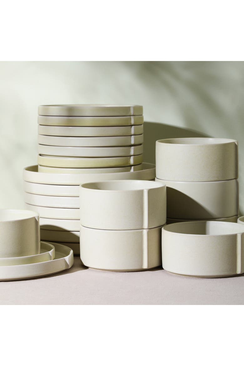 Bao Stoneware 12-Piece Dinnerware Set, Alternate, color, Beige