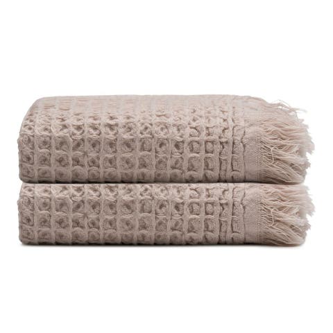 Waffle Turkish Cotton Kitchen & Guest Towel - Set of 2