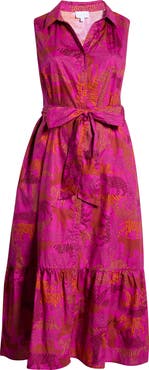 SUGARLIPS In the Jungle Cileah Cotton Maxi Shirtdress