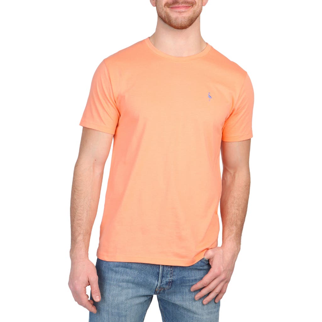 Tailorbyrd Mélange Crewneck T-shirt In Orangeade