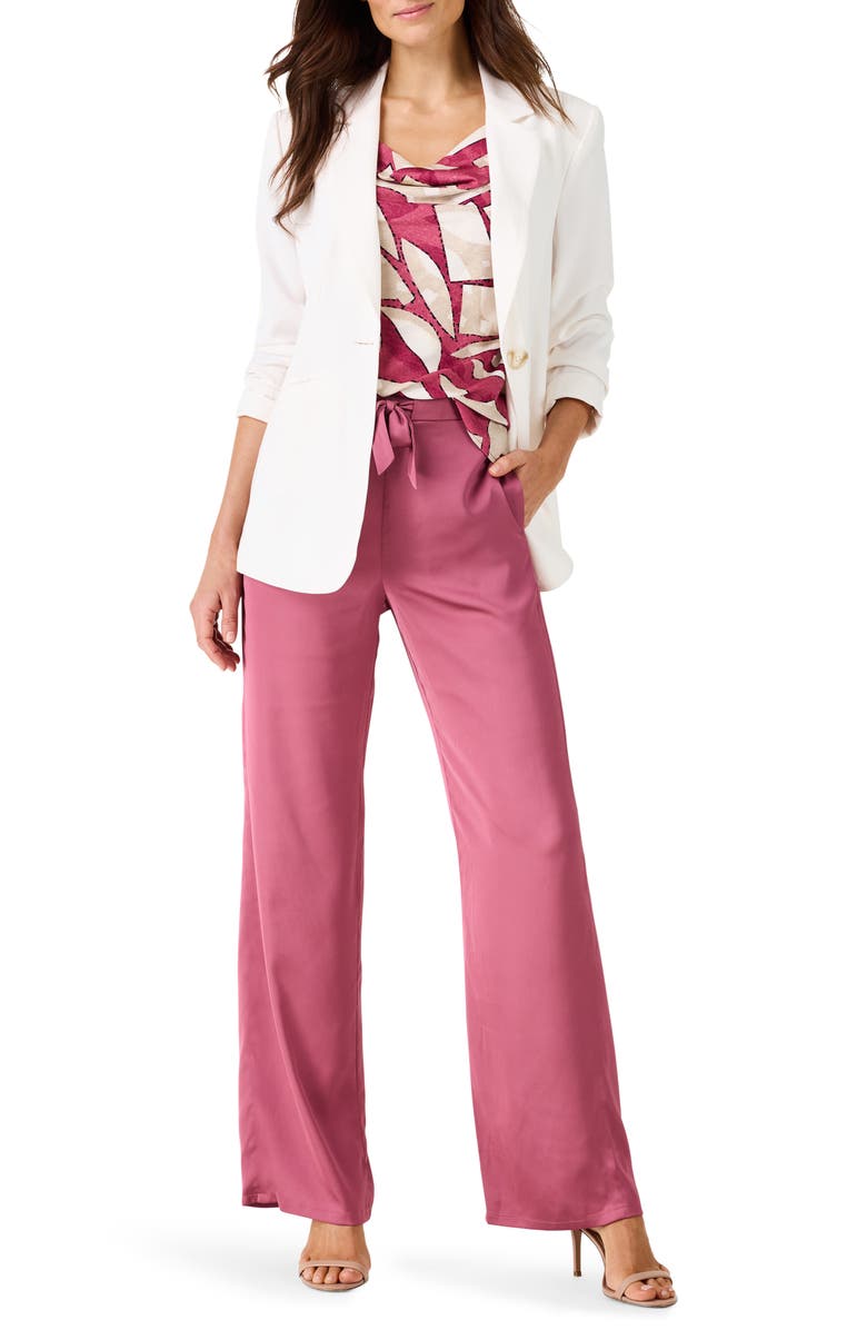 NIC+ZOE Crepe Wide Leg Pants, Alternate, color, Terra