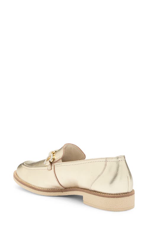 Paul Green Ada Loafer In Platino Metallic Nappa