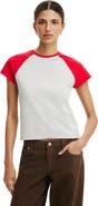 Cotton On Women's 90S Baby Raglan Tee