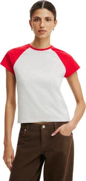 Cotton On Women's 90S Baby Raglan Tee