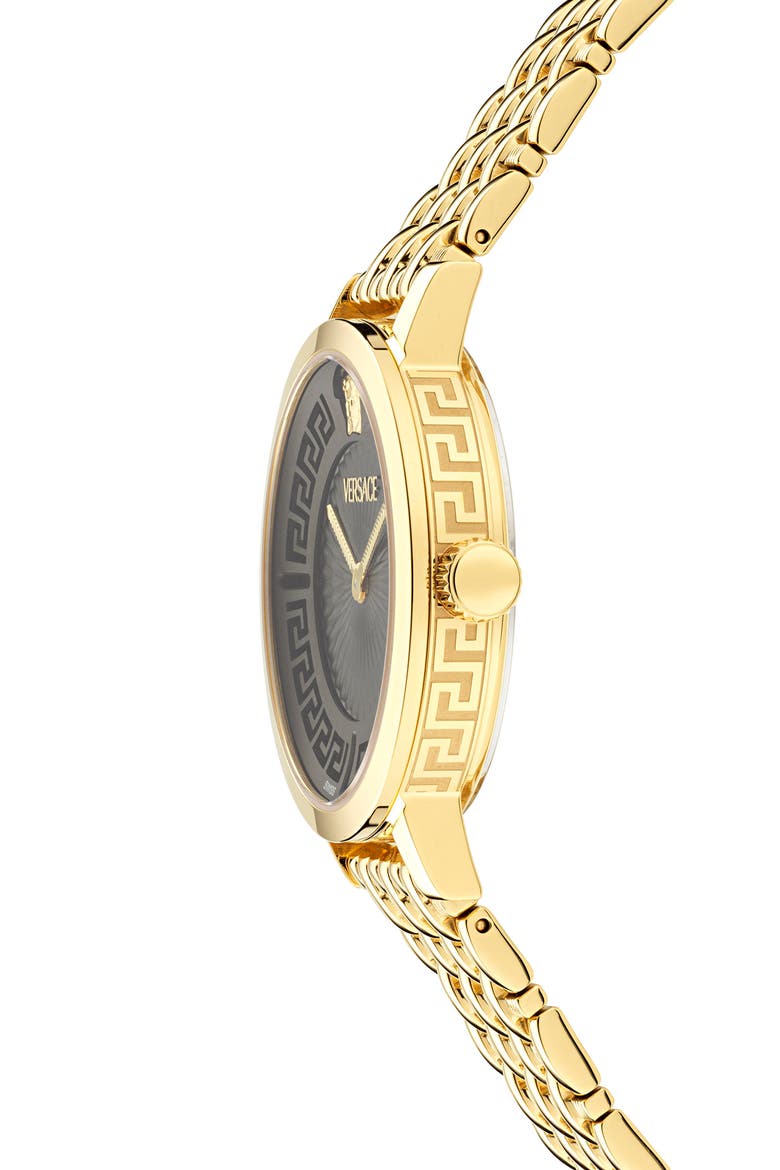 Greca Fortuna Bracelet Watch, 35mm, Alternate, color, YELLOW GOLD