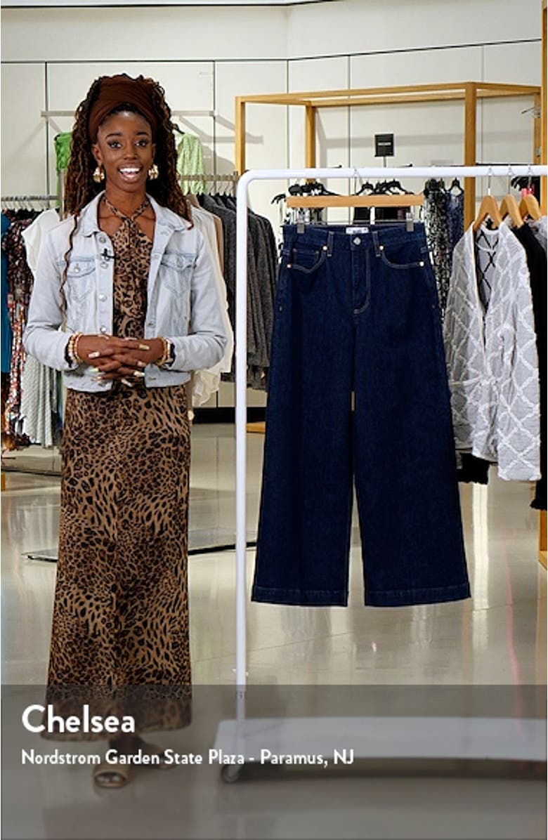 Harper High Waist Ankle Wide Leg Jeans, sales video thumbnail