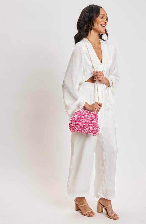 Shop Moda Luxe Raya Clutch In Hot Pink