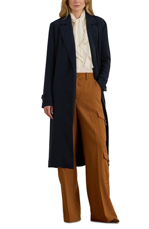 Double-Faced Georgette Wrap Coat