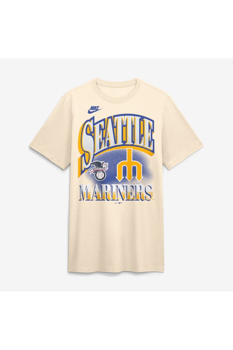 Men's Nike Natural Seattle Mariners Vintage Tri-Blend T-Shirt, Main, color, Natural
