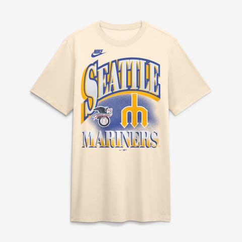 Men's Nike Natural Seattle Mariners Vintage Tri-Blend T-Shirt