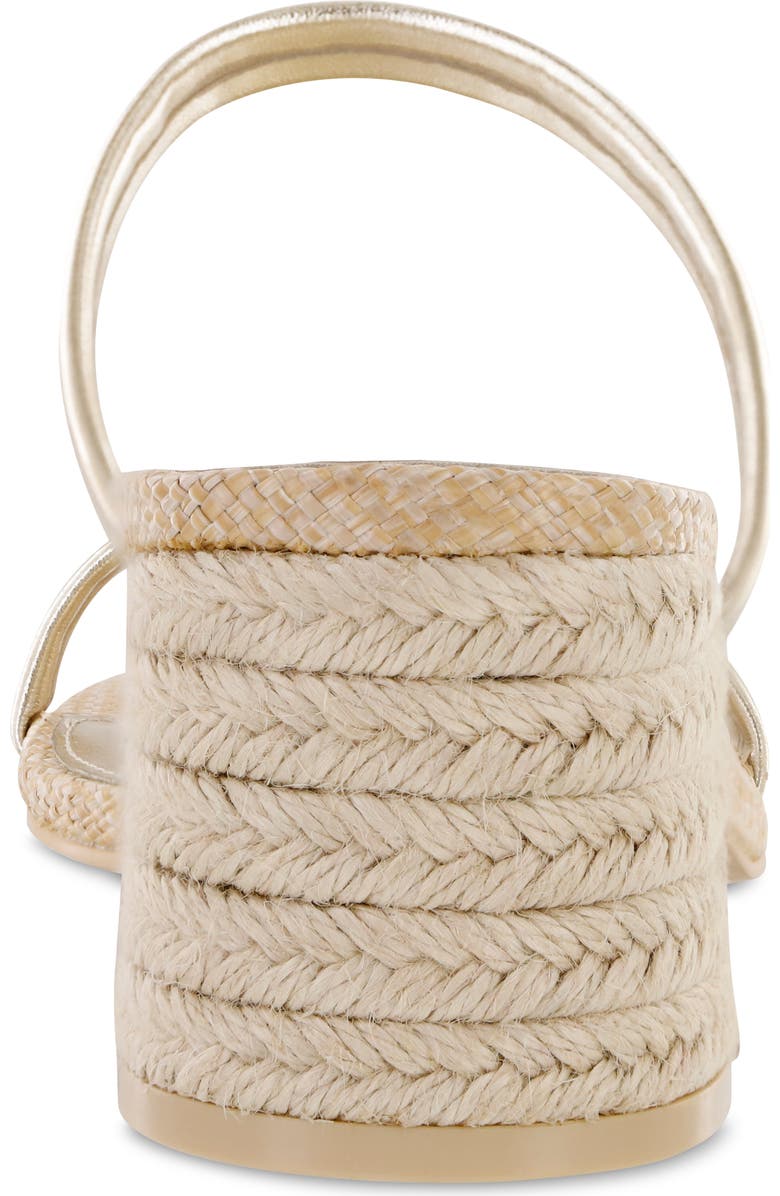 MIA Limited Edition Isabeli Espadrille Slide Sandal, Alternate, color, Soft Gold