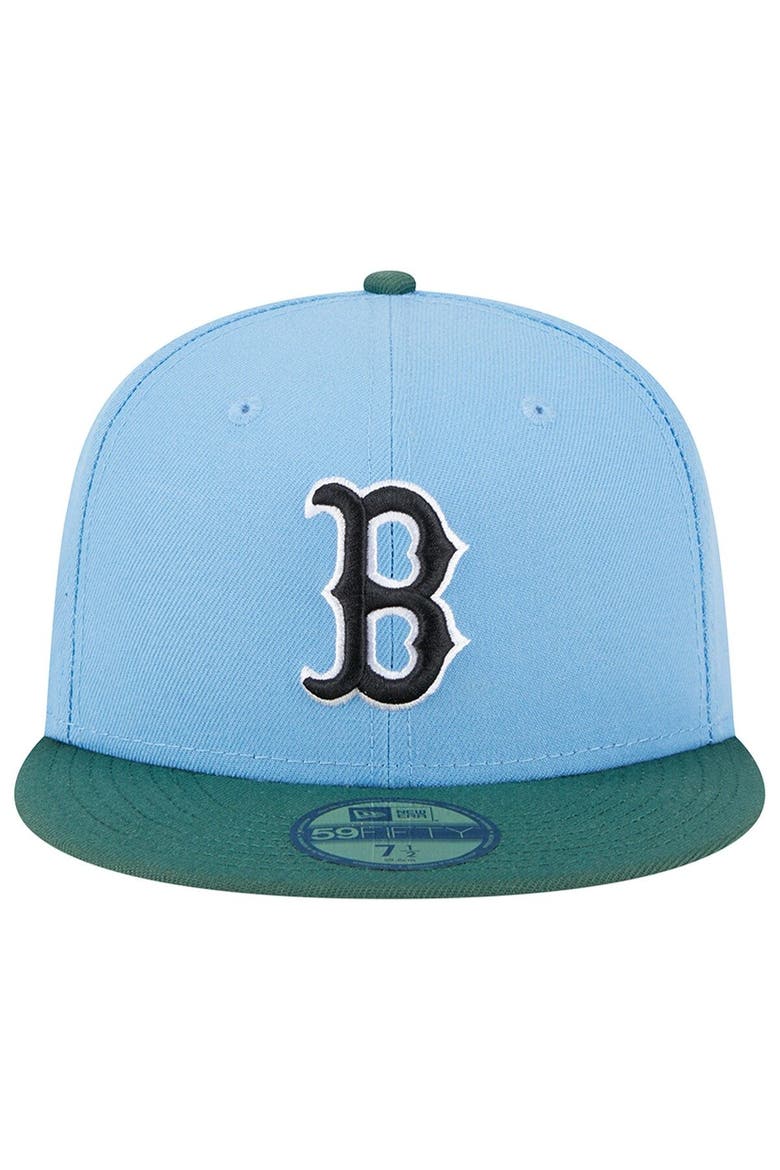 Men's New Era  Sky Blue/Cilantro Boston Red Sox 2007 World Series 59FIFTY Fitted Hat, Alternate, color, Light Blue