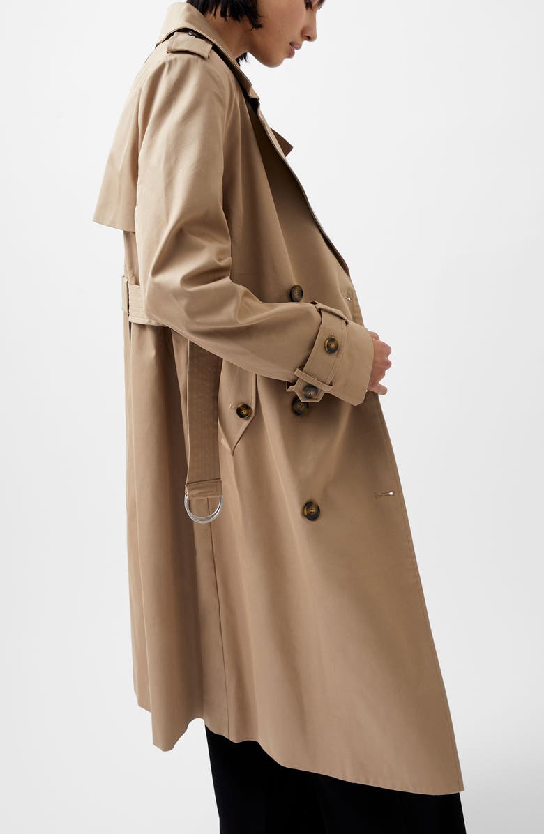 French Connection Coco Twill Trench Coat, Alternate, color, 