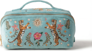 Elizabeth Scarlett Celestial Tiger Open Flat Velvet Makeup Bag