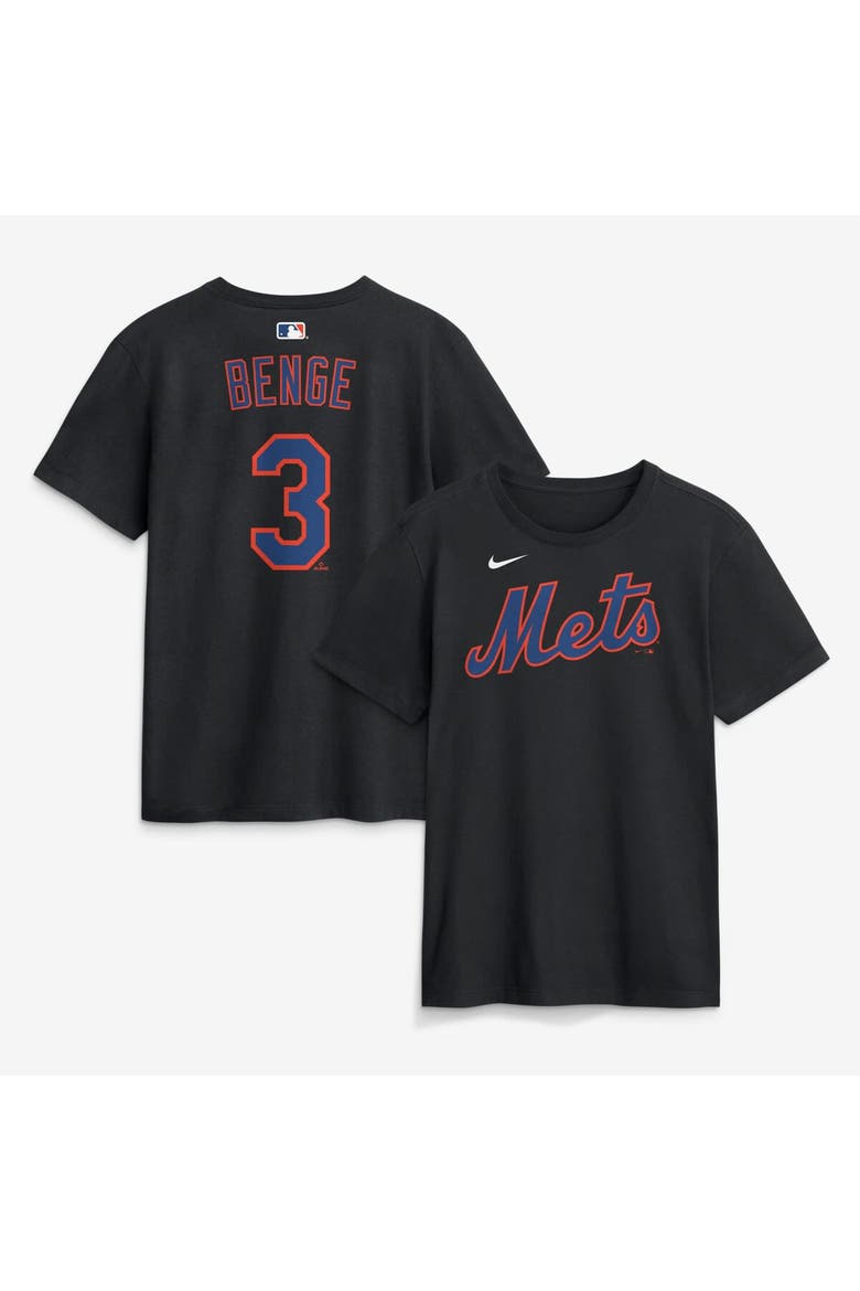 Men's Nike Carson Benge Black New York Mets Name & Number T-Shirt, Main, color, Black