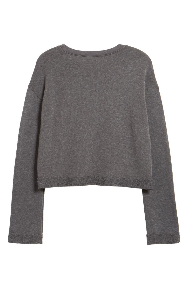 Groceries Apparel Solstice Organic Cotton & Recycled Polyester Crop Sweatshirt, Alternate, color, 