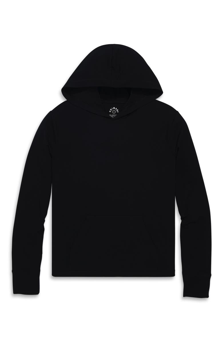 Primary Adult Flexknit Pullover Hoodie, Main, color, Black