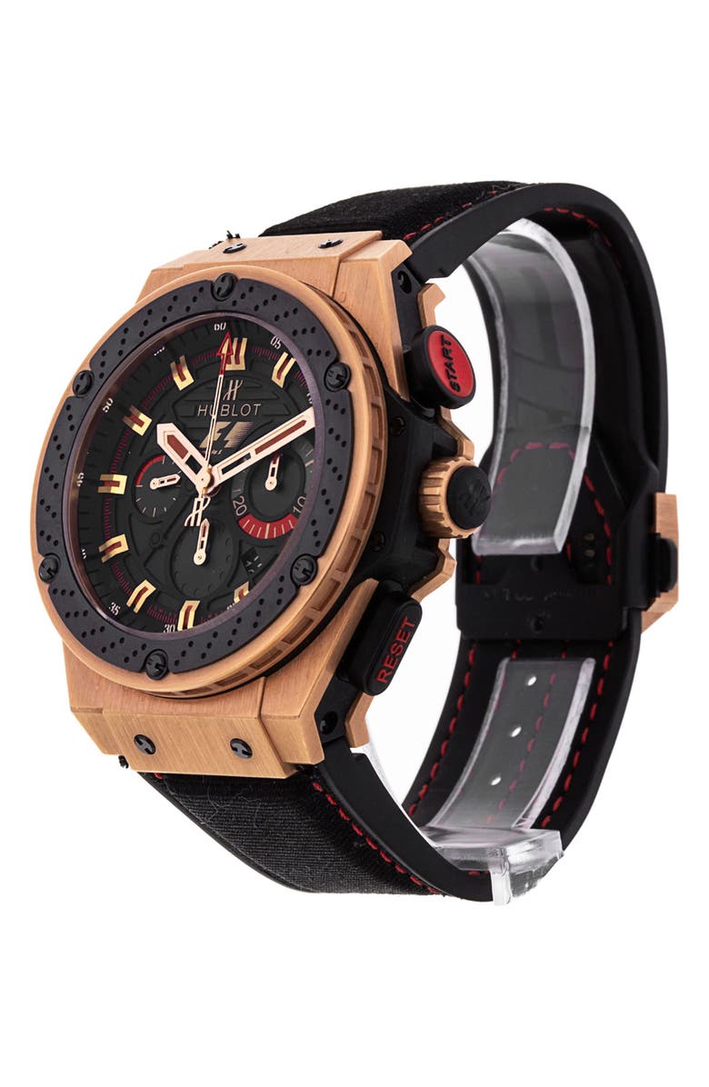 Watchfinder & Co. Hublot Preowned 2011 Big Bang King Power Chronograph Fabric & Rubber Strap Watch, 48mm, Alternate, color, 