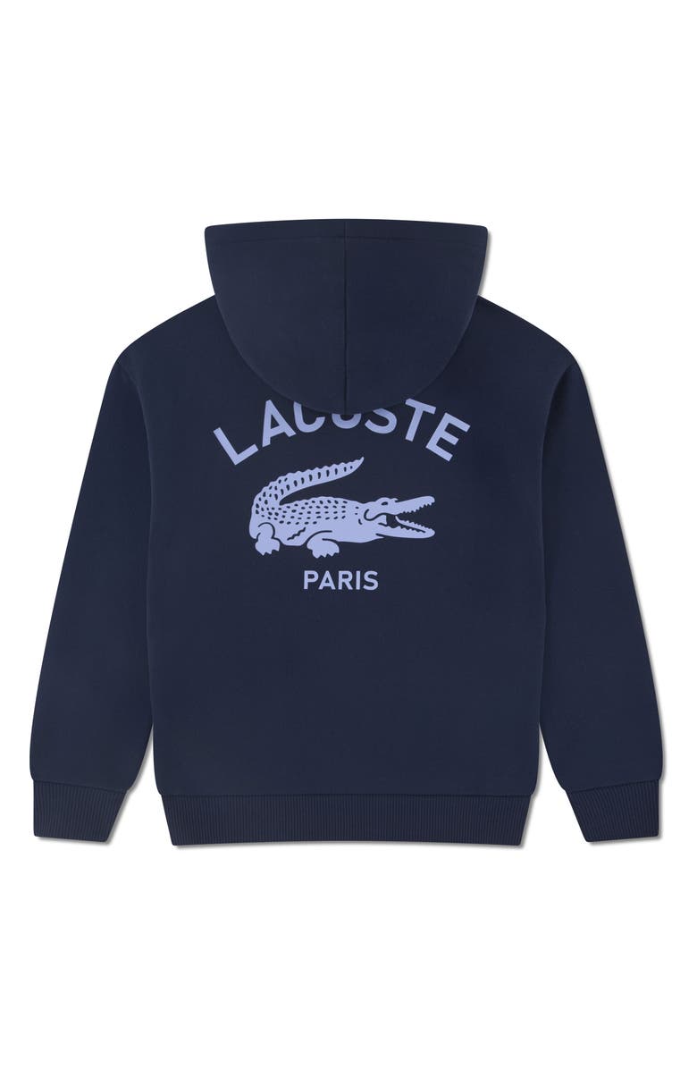Lacoste Kids
 Logo Hoodie, Alternate, color, Marine