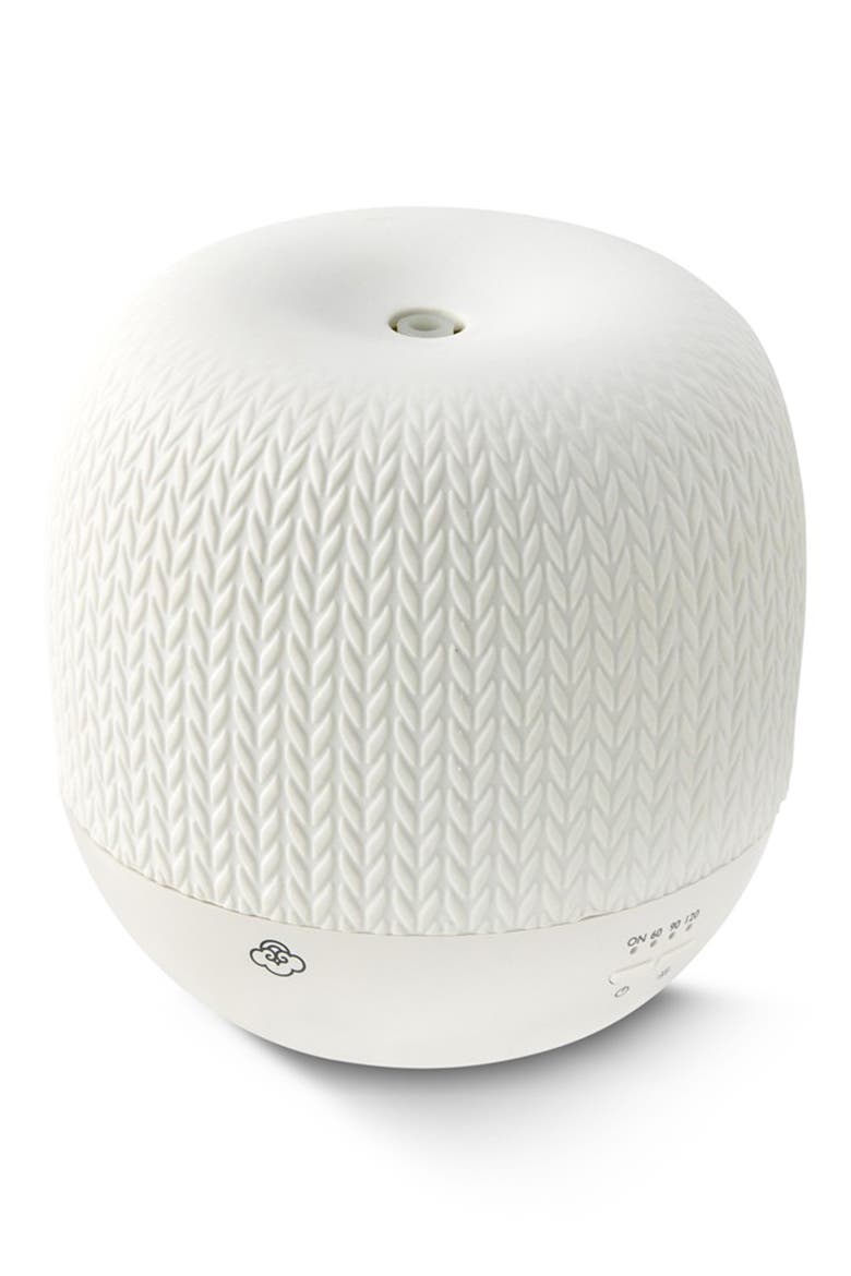Knit Ceramic Ultrasonic Aroma Diffuser, Main, color, WHITE
