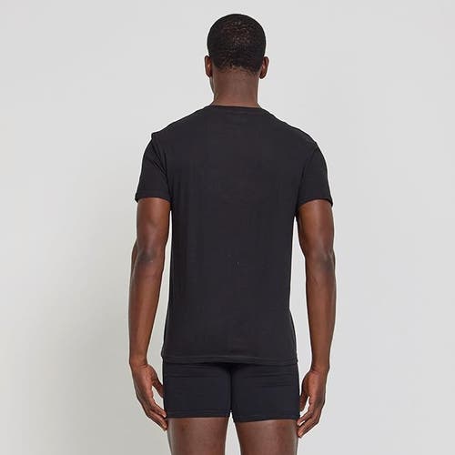 True Religion V-neck Undershirts 4 Pack In Black
