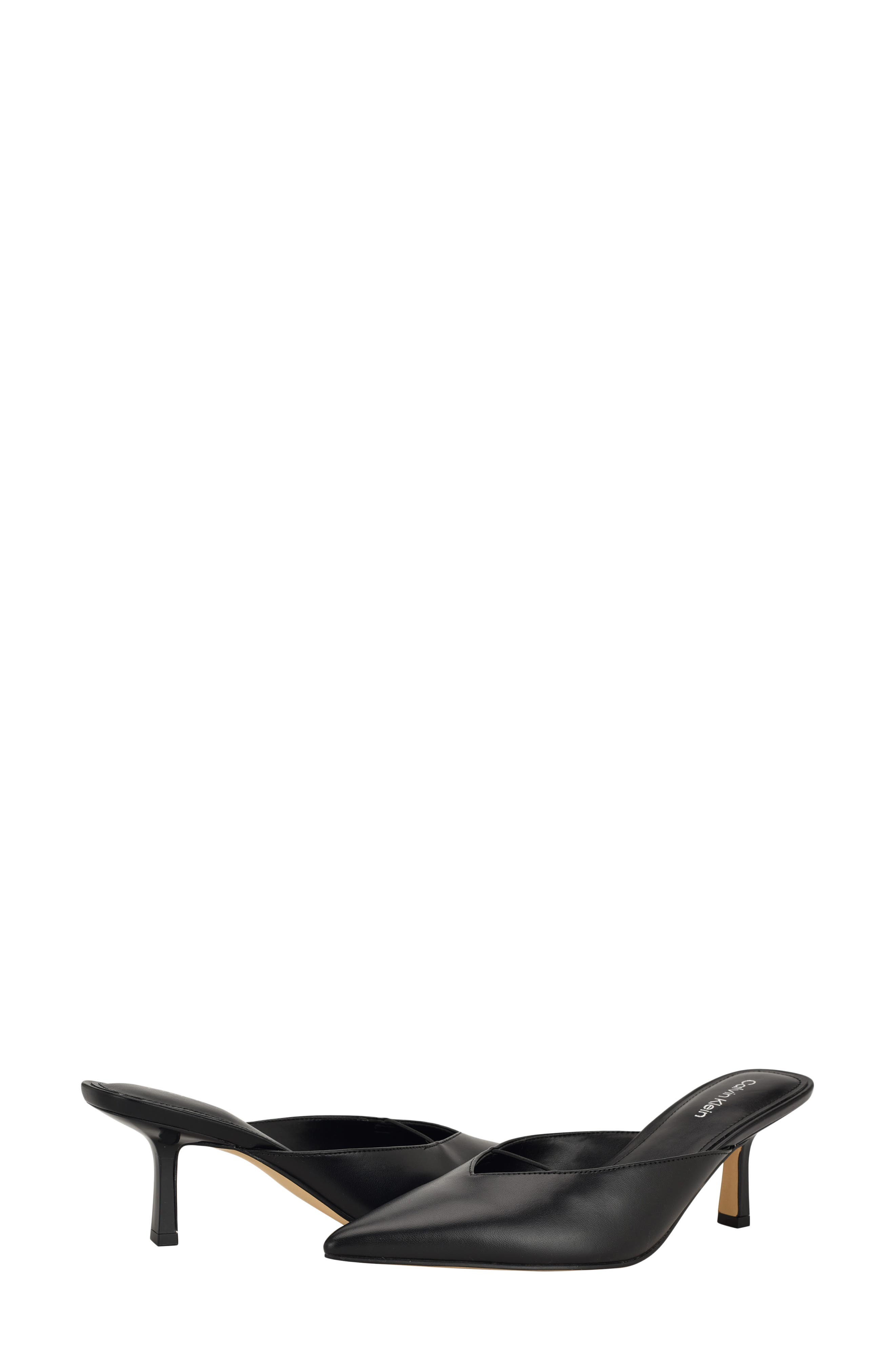 Calvin Klein Camily Pointed Toe Mule, Alternate, color, Black 003