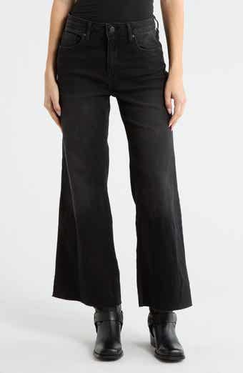 Vigoss Raw Hem Barrel Leg Jeans