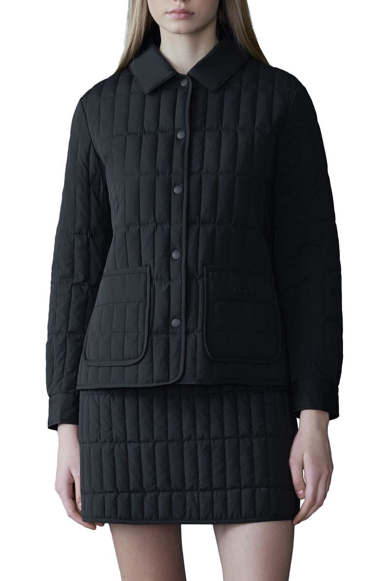 Mackage Dulcia Quilted Down Jacket, Main, color, Black