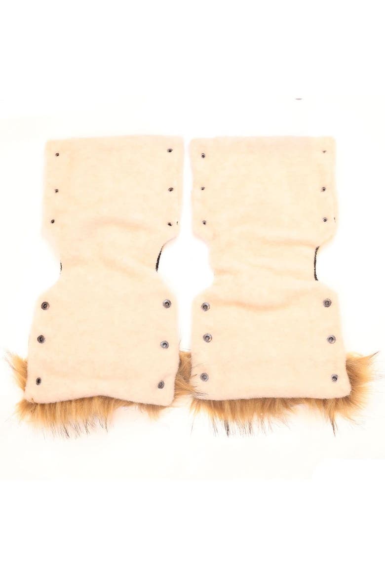 Premium Handmuff Gloves With Wool, Alternate, color, Gold