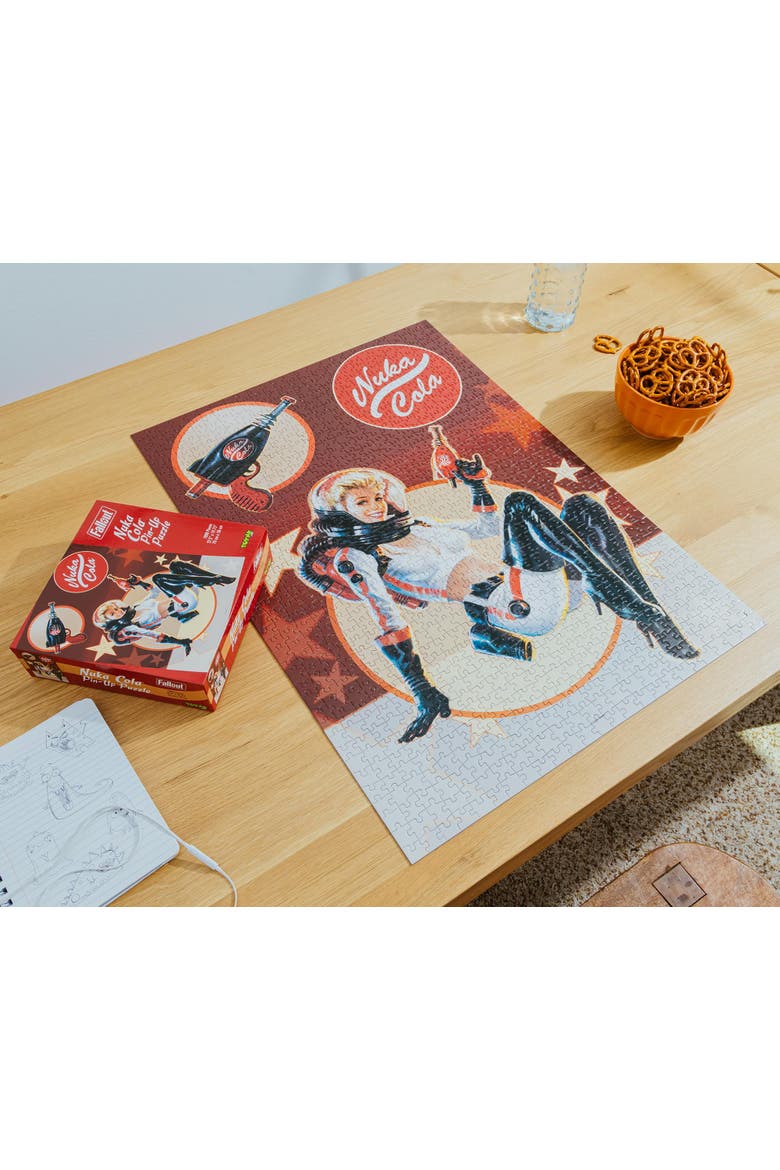 Fallout Nuka-Cola Nuka-Girl 1000-Piece Jigsaw Puzzle | Toynk Exclusive, Alternate, color, Red