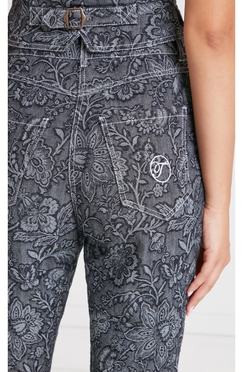 Temperley London Francis Denim Trousers, Alternate, color, Washed Black