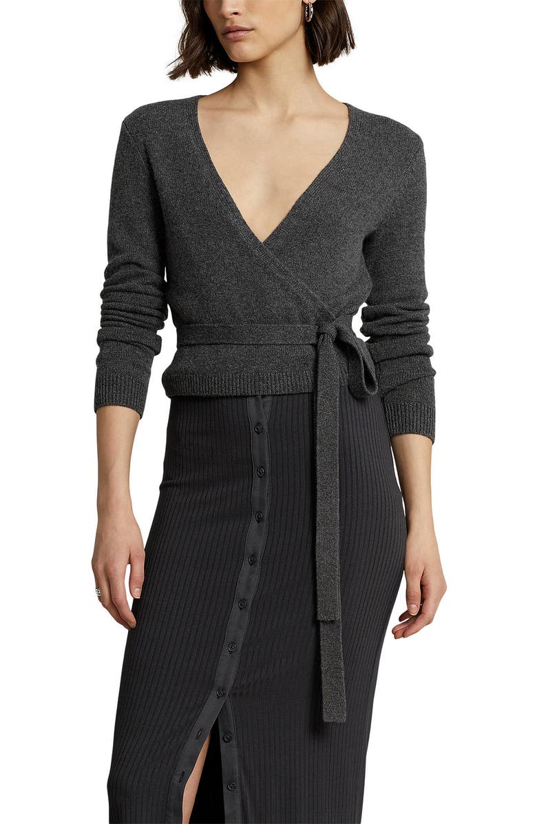 Polo Ralph Lauren Cashmere Wrap Cardigan, Main, color, 