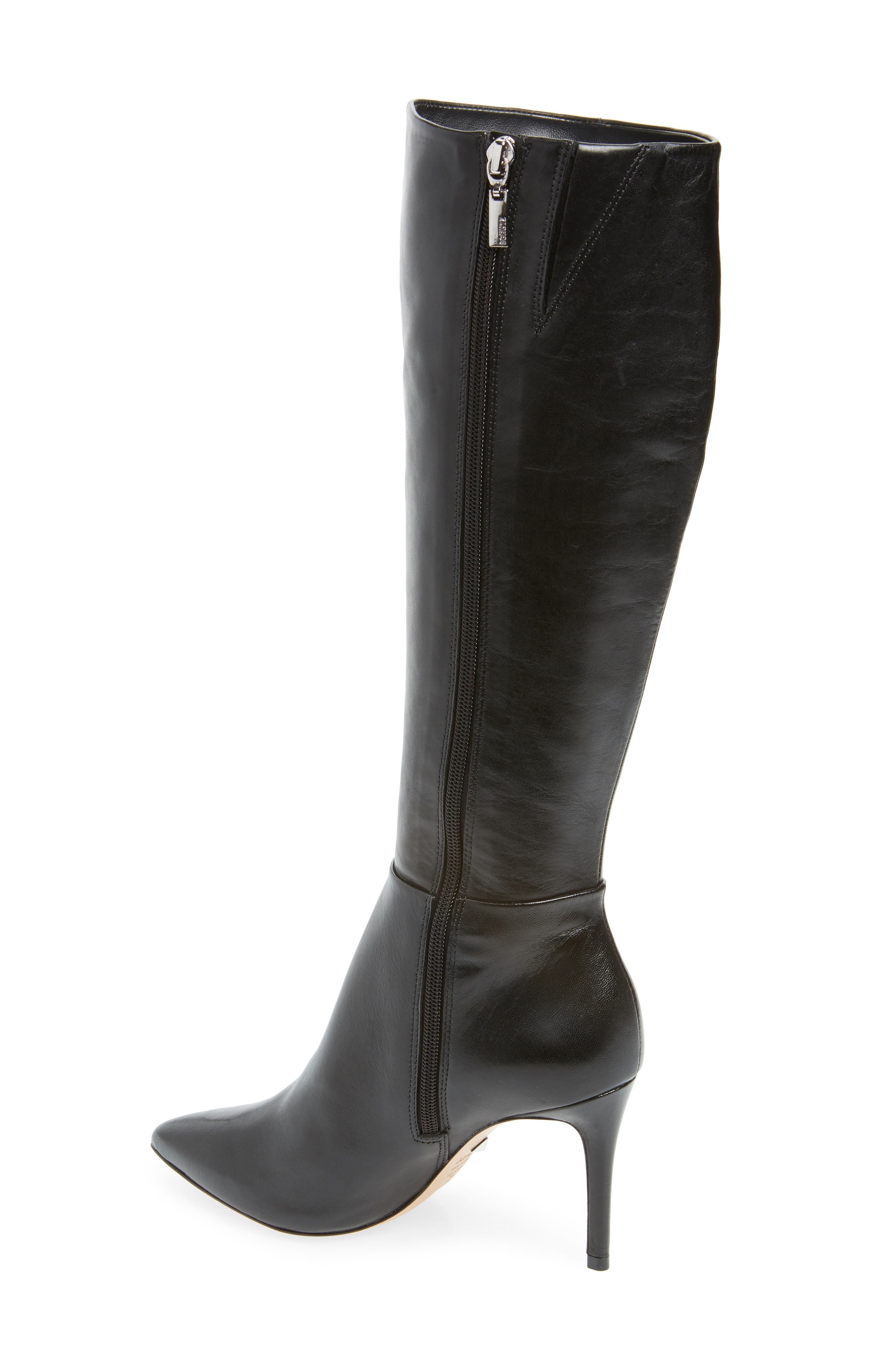 Magalli Knee High Boot, Alternate, color, BLACK LEATHER